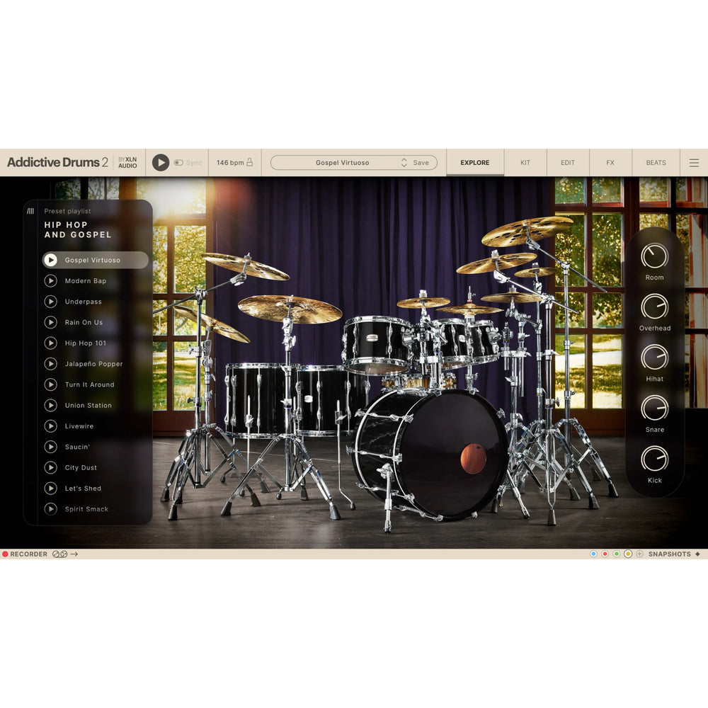 XLN Audio Addictive Drums 2: Hip Hop and Gospel Collection