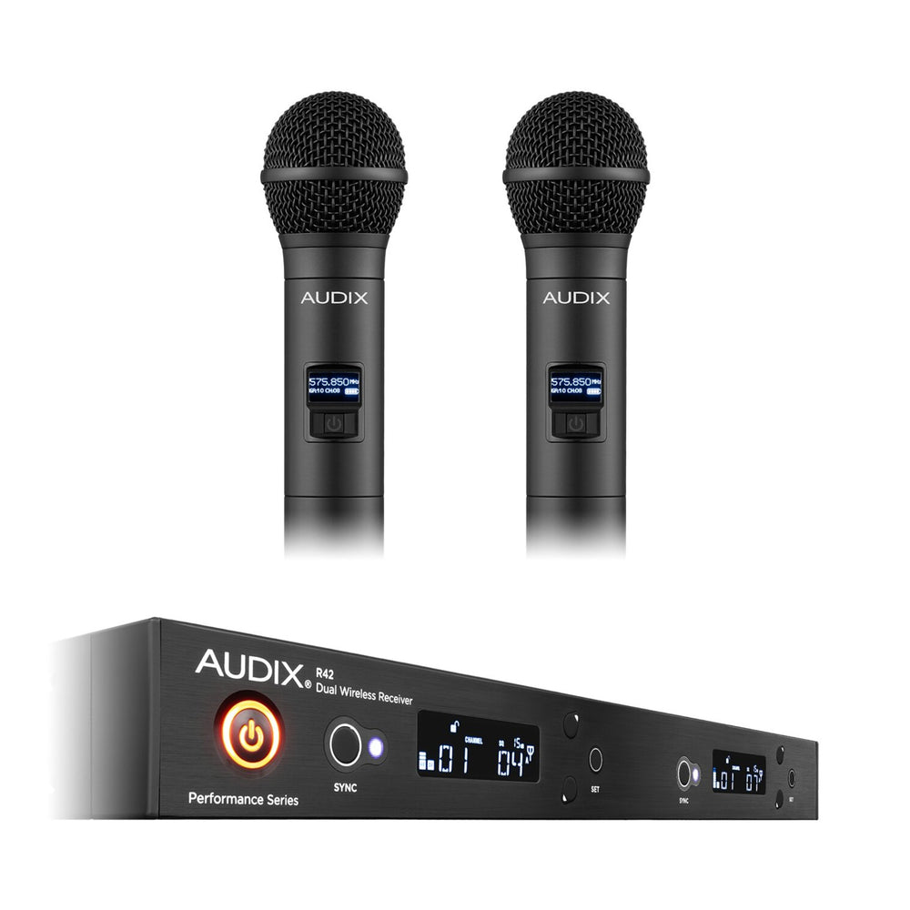 Système de microphone sans fil Audix AP42OM2B, émetteur 2 canaux de fréquence B