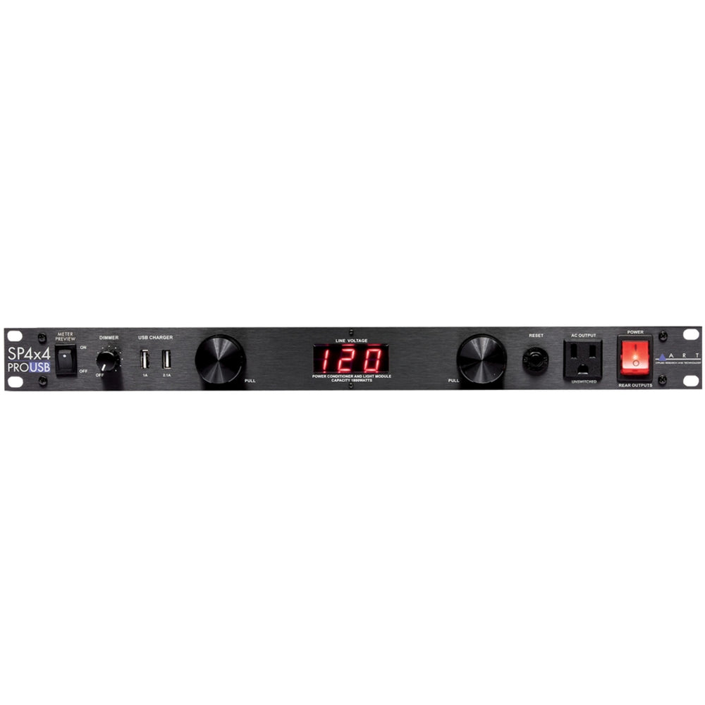 Distribution d'alimentation mesurée Art Pro Audio SP4X4 Pro USB 1RU