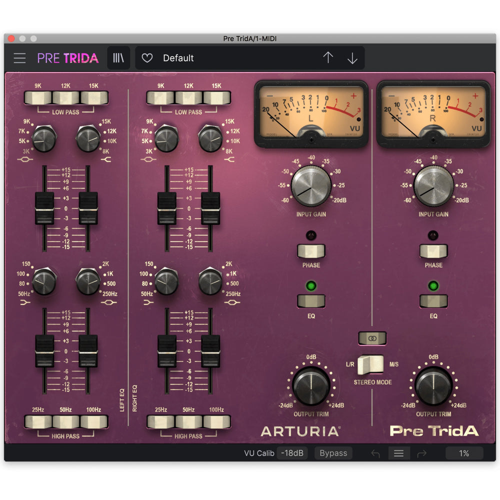 Arturia TridA-Pre License | Prized and Rare Musical EQ