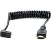 Atomos Coiled Micro To Full HDMI Cable 30cm Angled