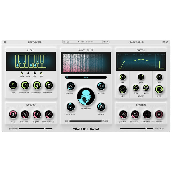 Baby Audio Humanoid - Vocal Transformer / Hard-Tuner Plugin