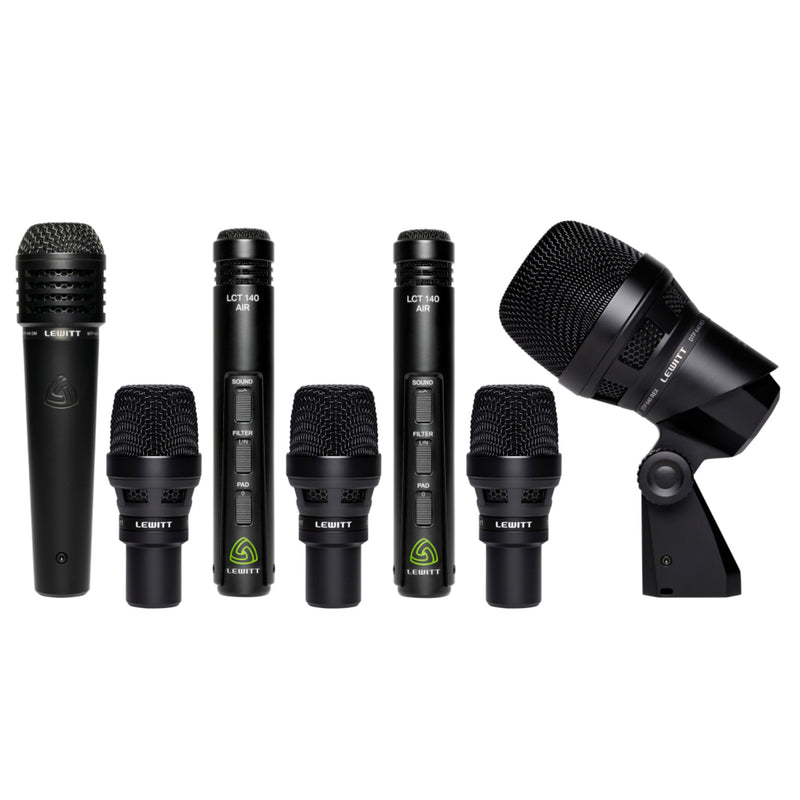 Lewitt BEATKITPRO 7-Piece Drum Microphone Set W/Case