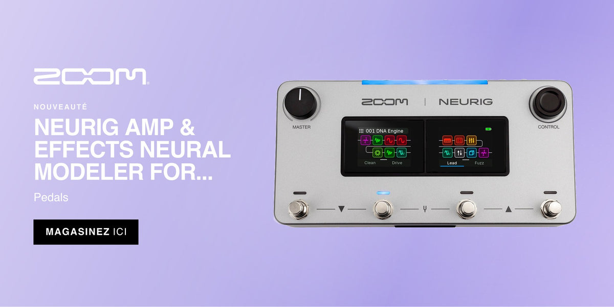 Nouveauté : Zoom Neurig Amp & Effects Neural Modeler For Guitar chez Moog Audio