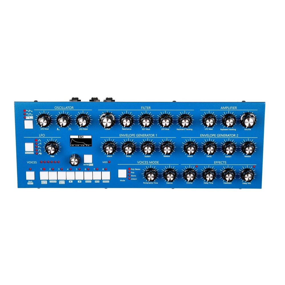 GS Music Bree6 - Desktop Analog Polyphonic Synth - Blue