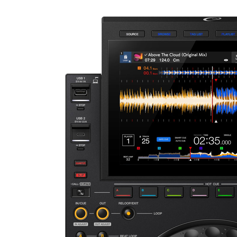 AlphaTheta CDJ-3000X High-Resolution Professional DJ Player - Black