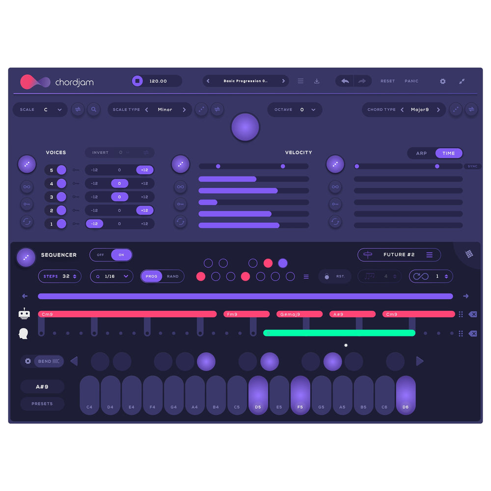 Audiomodern Chordjam - The Creative real-time compositional assistant