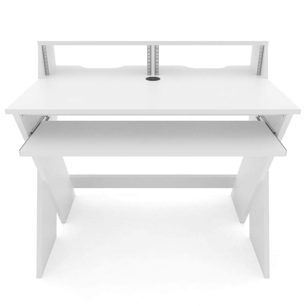 Bureau d'écoute compact Glorious Sound Desk blanc