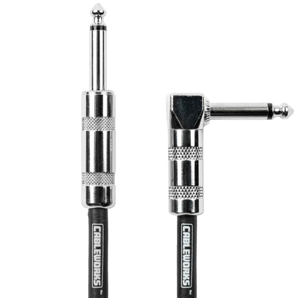 Gator GCWB-INS-10RABB Strt To Ra Inst Cable 10Ft Blck/Blck