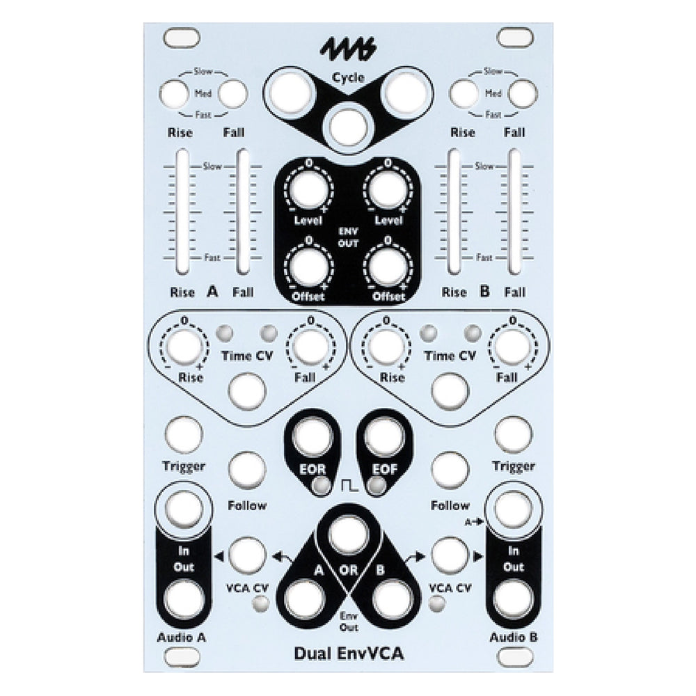 4MS Dual EnvVCA Faceplate - White