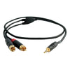 Digiflex HIN-1K-2RF-1 - 1/8 to dual female RCA