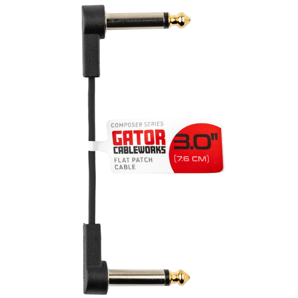 Gator GCWC-FPC3 Flat Patch Cable Right Angle 3In