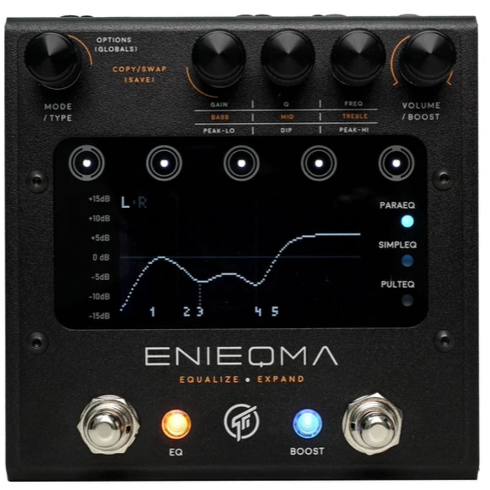 eq guitar pedal GFI System Enieqma 5-band full parametric EQ Pedal