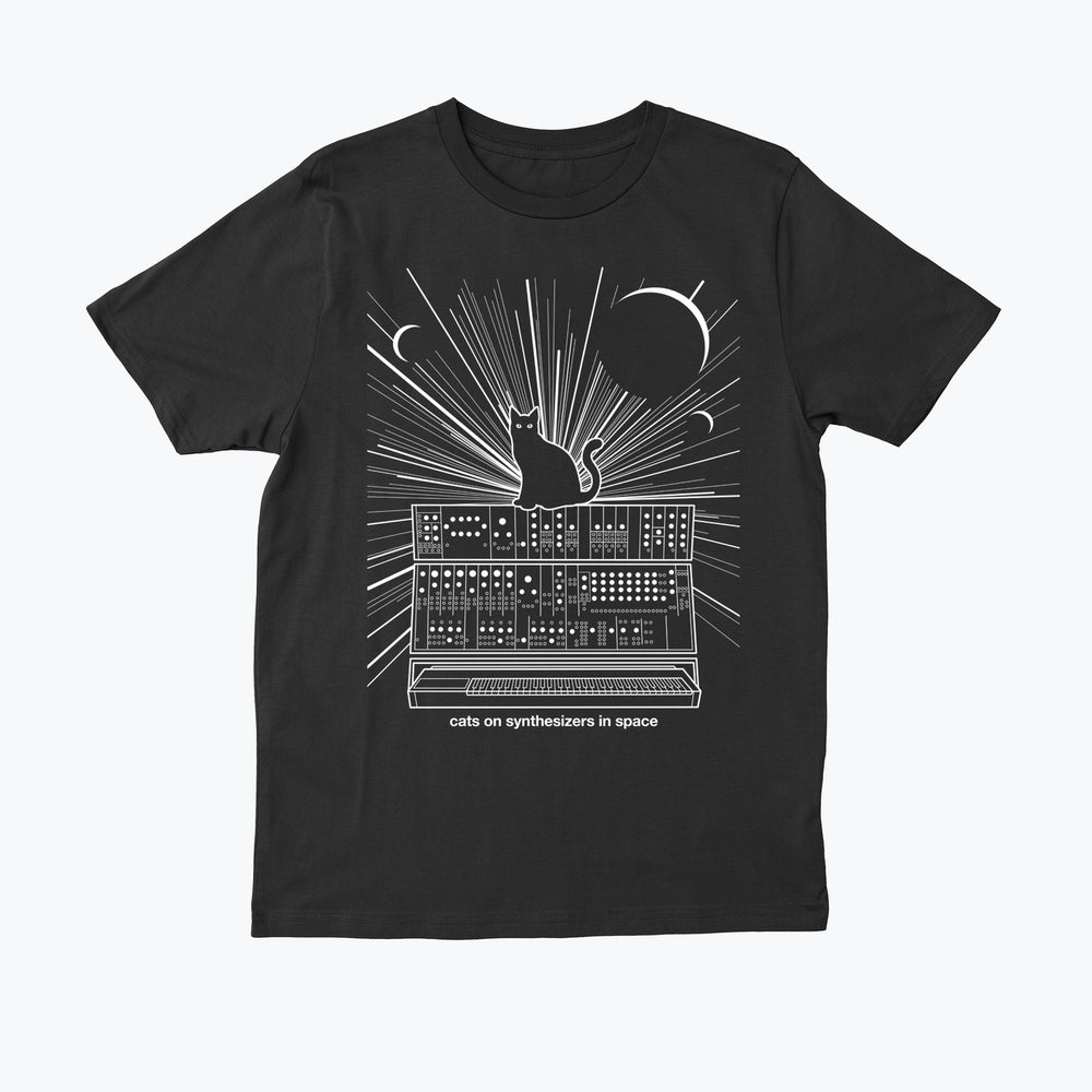 Cats On Synthesizers In Space -  Glow T-Shirt - XXXL
