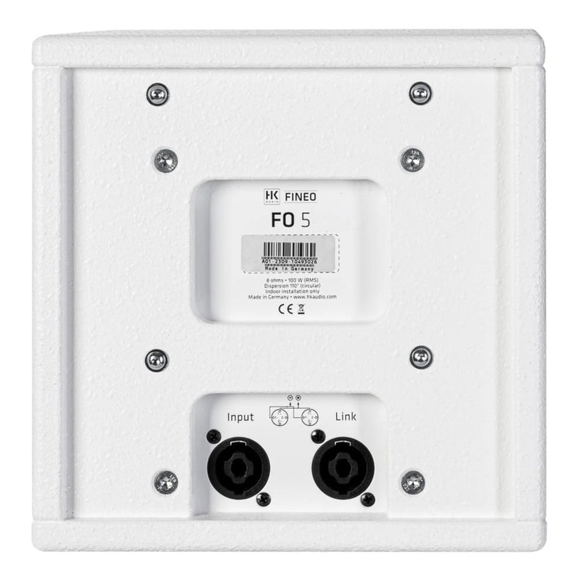 HK Audio FINEO FO 5 WHT 5" Two-Way Passive Installation Loudspeaker, 200W, 8 Ohms