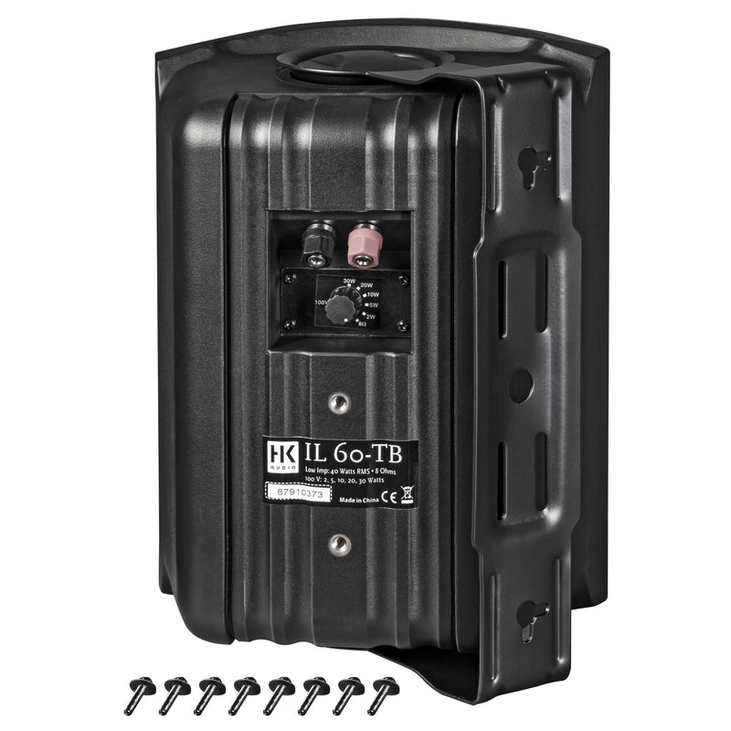 HK Audio IL 60-TB Compact Speaker Install 100V 5 Taps 8 ohm (Black) - 6.5"