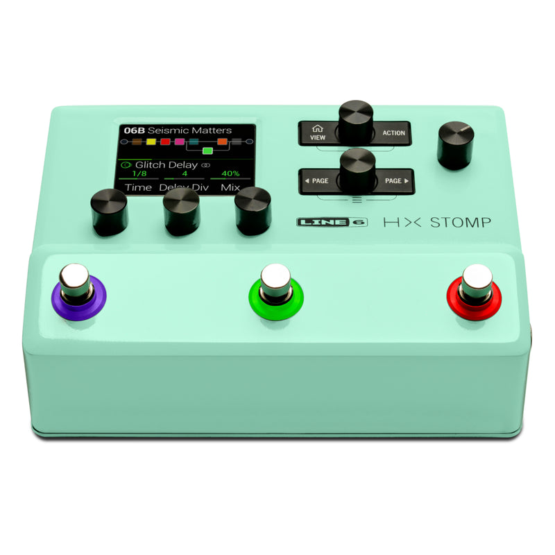 Line6 HX Stomp Amp & Effects Processor - Seafoam Green