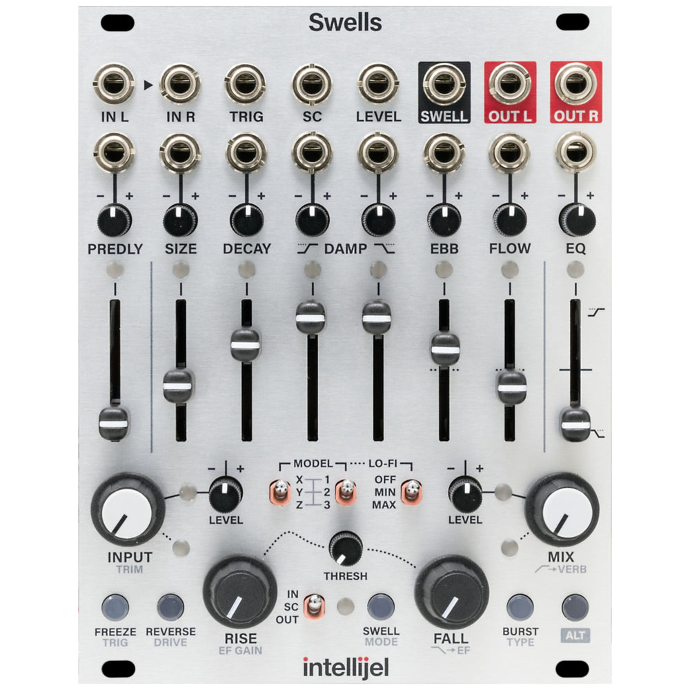 Intellijel Swells 3U - Multi-Model Dynamic Stereo Reverb Mod