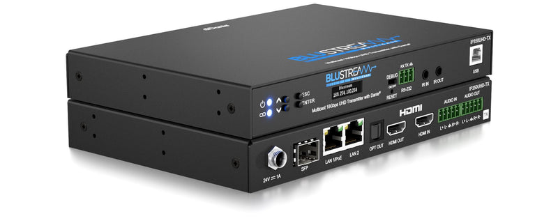 Transmetteur AVoIP Blustream IP350UHD-TX 18 Gbit/s avec Dante