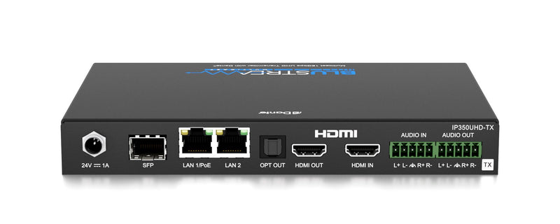 Transmetteur AVoIP Blustream IP350UHD-TX 18 Gbit/s avec Dante
