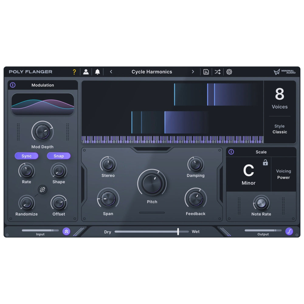 Minimal Audio Poly Flanger - Musically-Intelligent Flanger