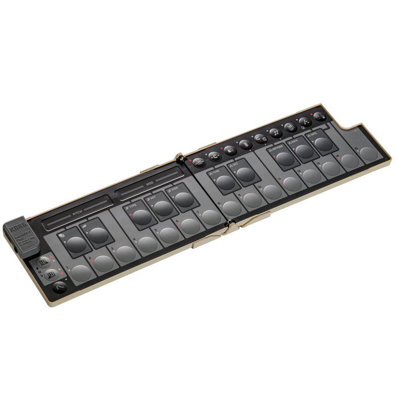 Korg nanoKEY Fold Foldable Pocket Size MIDI Keys - Beige