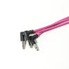 Befaco Patch Cable 300cm Right Angle Pink 3 Pack