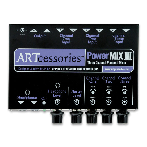 Mixeur stéréo 3 canaux Art Pro Audio PowerMix III