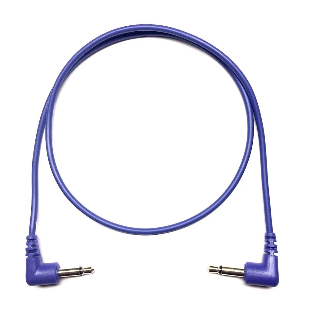 Tendrils Right Angled Eurorack Patch Cable 45Cm Indigo 6 Pac