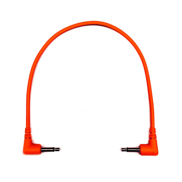 Câble patch Eurorack Tendrils coudé à droite 20 cm Rouge Lot de 6