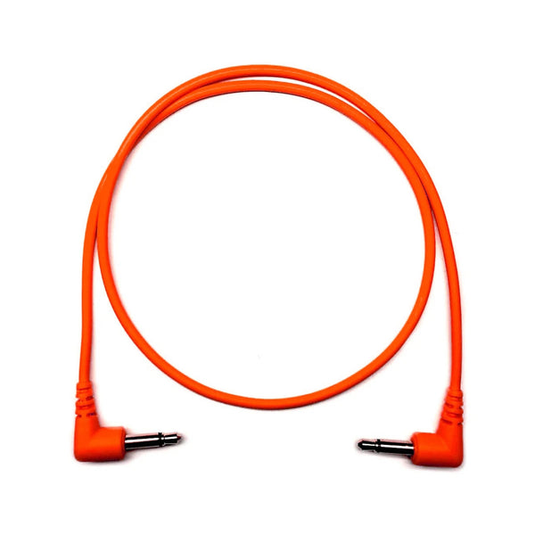 Câble patch Eurorack Tendrils coudé à droite 45 cm Rouge Lot de 6