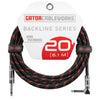 Gator GCWB-INS-20RABRD Strt To Ra Inst Cable 20Ft Black/Red