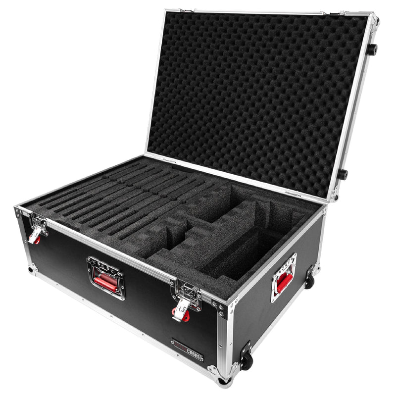 Gator GTOUR-MFLEX10 Case For 10 Shure Microflex