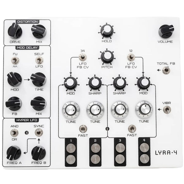 Soma Laboratory Lyra-4 White - Drone Synthesizer