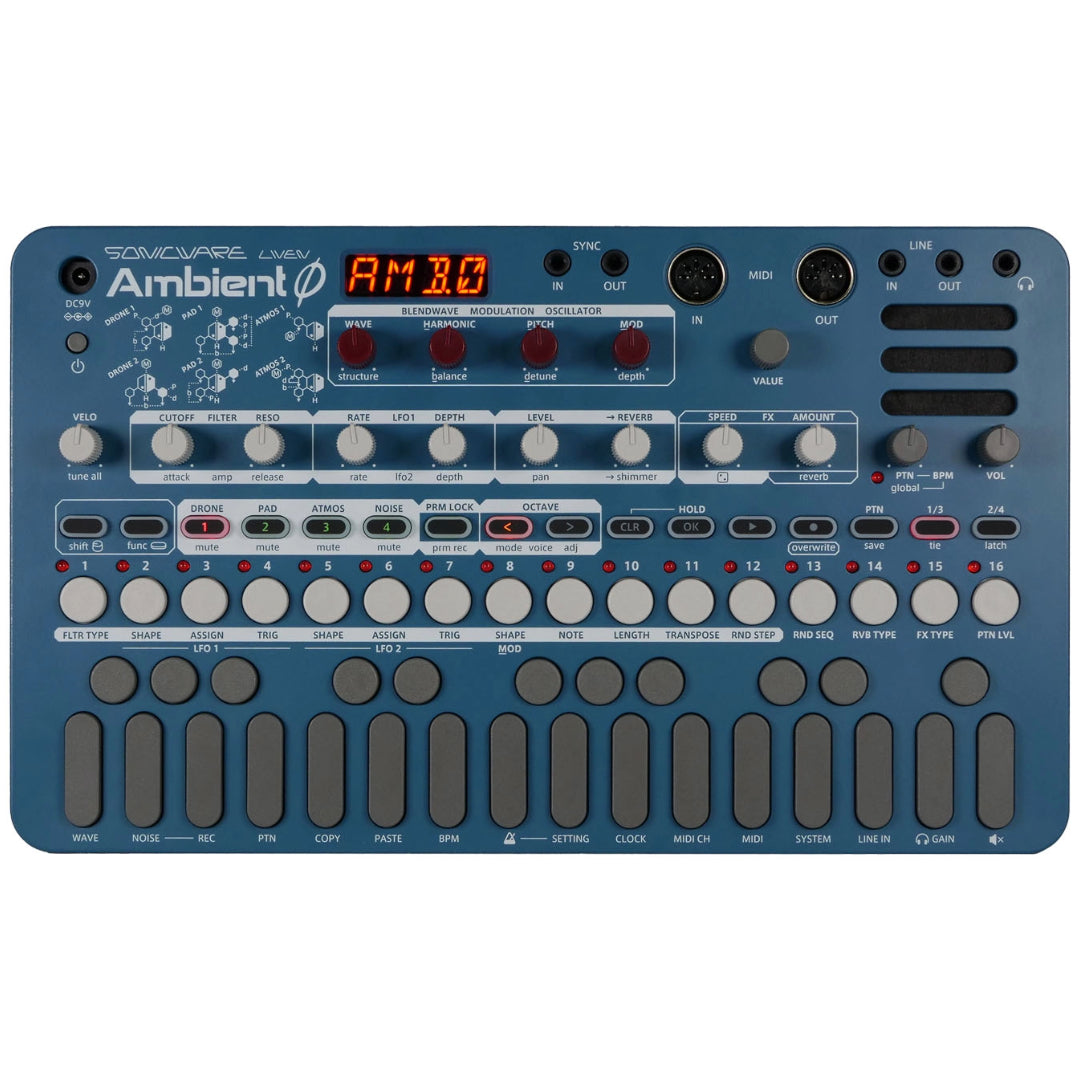 SONICWARE Ambient θ Sonicware Liven Ambient 0 Soundscape Synthesizer