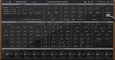 Synapse The Legend HZ - Analog-Modeling plug-in developed in collaboration with Hans Zimmer