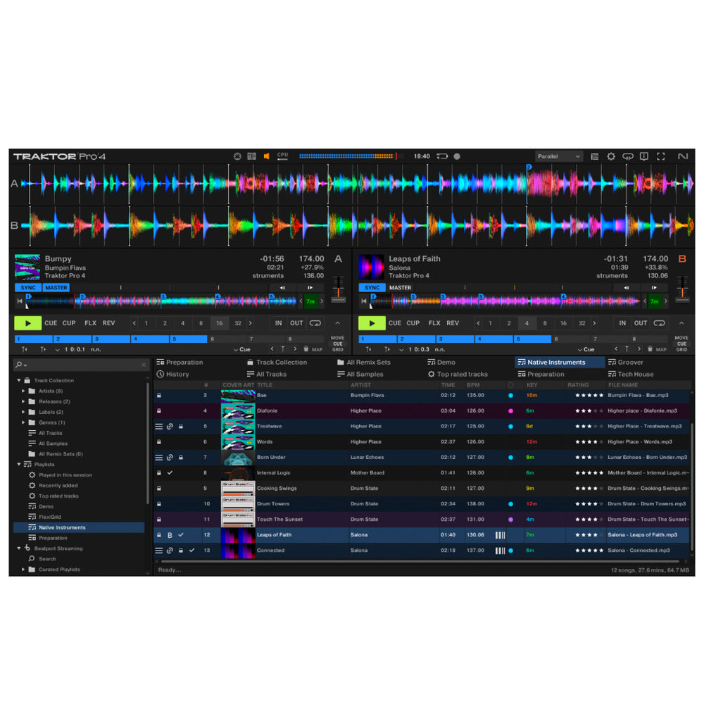 Native Insruments Traktor Pro 4- Professional 4-deck DJ software