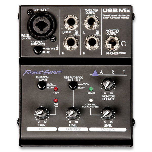 Mini mixeur d'enregistrement USB Art Pro Audio