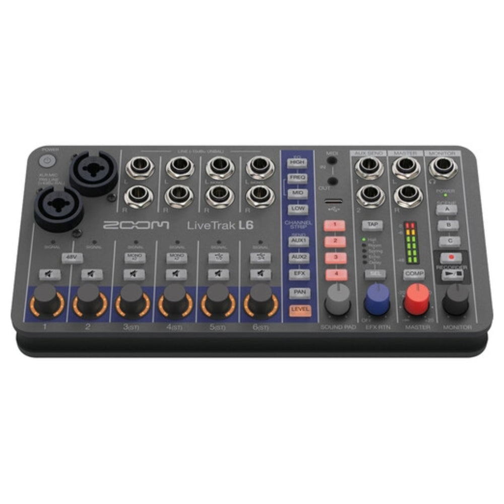 Zoom Zoom LiveTrak L-6 Portable 6-Channel Digital Mixer