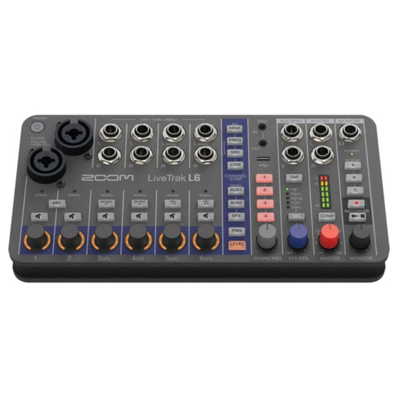 Zoom Zoom LiveTrak L-6 Portable 6-Channel Digital Mixer