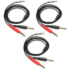 1010Music 3.5 MM Male To 6.35MM Male Breakout Cable 3 Pack