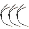 1010Music 3.5 MM Male To Female Breakout Cable 3 Pack