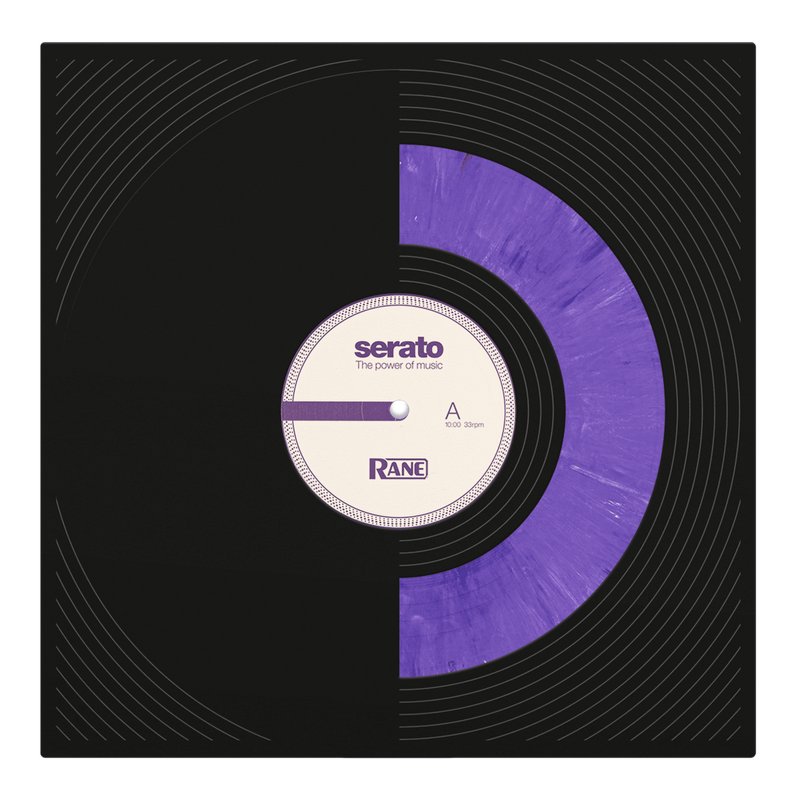 SERATO 12 INCH CONTROL VINYL PRESSING PURPLE RANE X