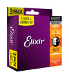 Elixir 2-1Acous 80 20 BR NW Coating 11027 3 Packs