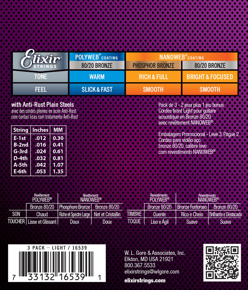 ELIXIR 2-1FREE80 20BR 11052-LT 3 PAQUETS