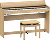 Roland F701 Digital Piano Light Oak W/Bench