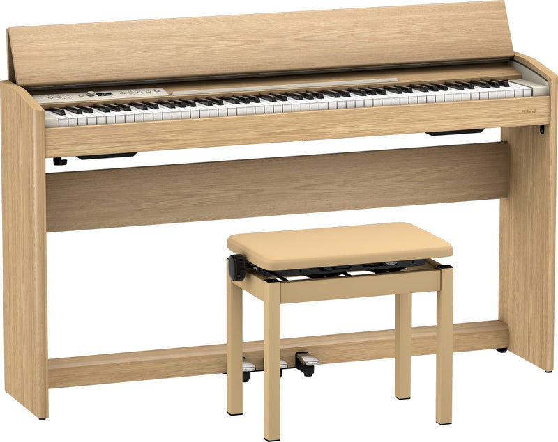Roland F701 Digital Piano Light Oak W/Bench