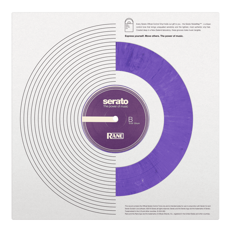 SERATO 12 INCH CONTROL VINYL PRESSING PURPLE RANE X