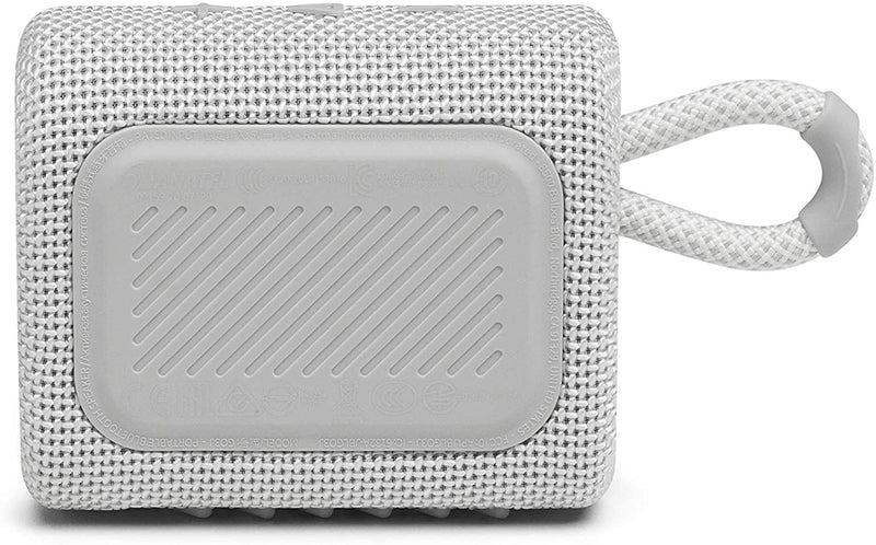 JBL GO3 White Waterproof Portable Speaker