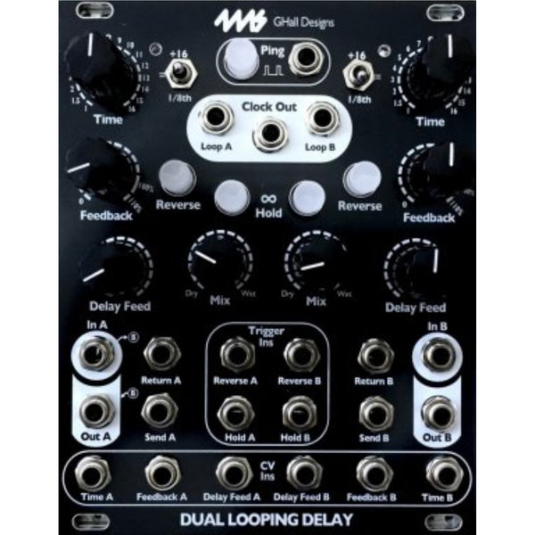 4MS DUAL LOOPING DELAY WITH BLACK FACEPLATE